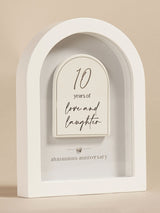 Next Widdop White Arch Plaque Ornament 18cm- Buy online at McGrocer