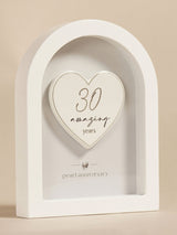 Next Widdop White Arch Plaque Ornament 18cm- Buy online at McGrocer