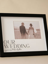 Next Widdop Black Wide Frame Our Wedding Photo Frame 6x4 Inches- Buy online at McGrocer