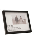Widdop black wedding photo frame 6x4 British brand