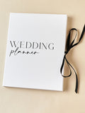 Widdop white textured wedding planner 21cm (British brand)