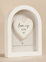 Next Widdop White Arch Plaque Love Is In The Air 18cm- Buy online at McGrocer