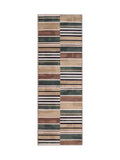 Hug Rug Natural Savanna Stripe runner 75x220cm, machine washable, UK version