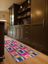 Next Hug Rug Multi Jude Geo Weave Bright Runner 75x220cm- Buy online at McGrocer