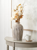 Pacific Natural Ambrosia grooved stoneware vase, UK version