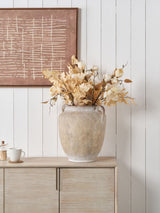 Next Pacific Natural Textured Fibrestone Decorative Vase with Handles 41cm- Buy online at McGrocer