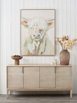 Next Pacific Sage Highland Cow Canvas Wall Art 120cm x 90cm- Buy online at McGrocer