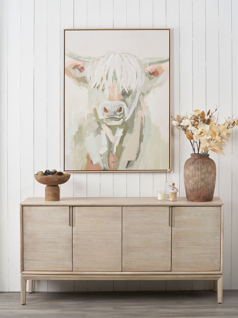 Pacific Sage canvas wall art Highland cow 120x90cm, UK version