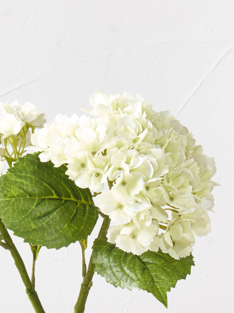 Pacific white faux hydrangea pack of 3 (British brand)