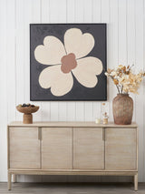 Next Pacific Brown Flower Design Canvas Wall Art 100cm x 100cm- Buy online at McGrocer