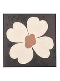 Brown flower design canvas wall art 100cm (British brand)