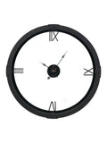 Vermont wall clock light walnut veneer 80cm, UK version