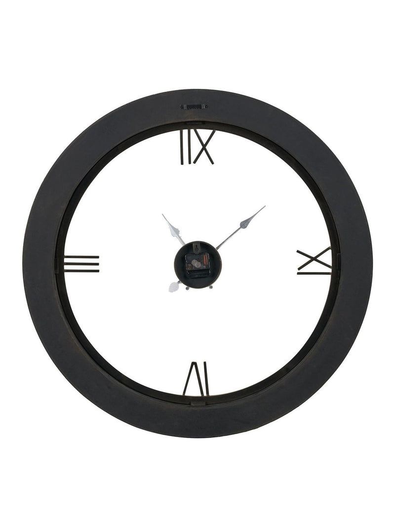 Pacific Natural Newborough burr wood effect wall clock (British brand)