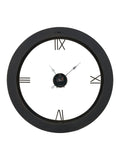 Pacific Natural Newborough burr wood effect wall clock (British brand)