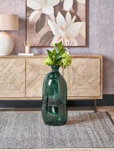 Next Handcrafted Green Glass Tall Vase, 73cm- Buy online at McGrocer