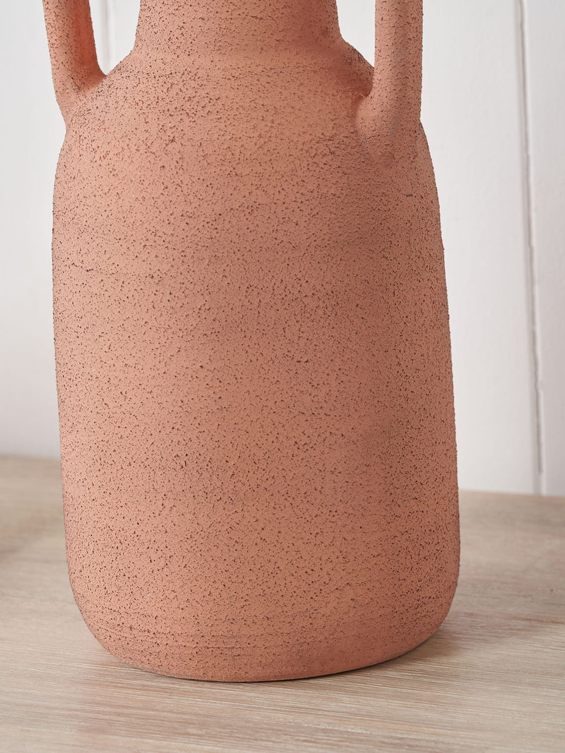 Pacific textured decorative vase with handles 35cm, imported from the UK
