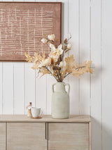 Next Pacific White Terracotta Decorative Vase with Handles Large- Buy online at McGrocer