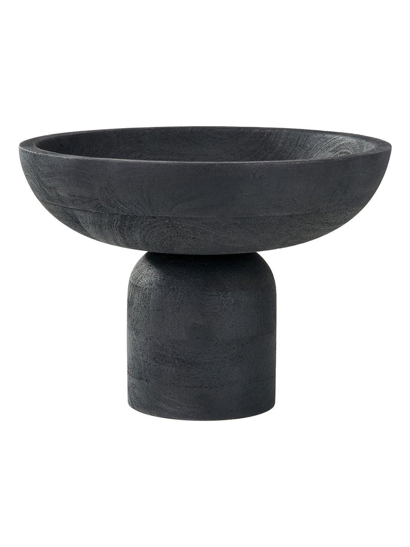 Mango wood bowl with raised base (British brand)