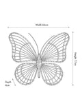 Pacific Natural rattan butterfly wall art large (British brand)