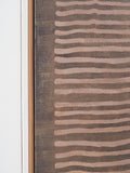 Pacific Brown linear design canvas wall art 120x90cm, UK version