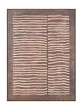 Pacific Brown linear design canvas wall art 120x90cm, UK version