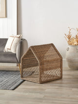 Next Pacific Grey Rattan House Dog Basket (66cm x 62cm x 50cm)- Buy online at McGrocer