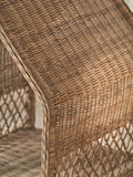 Pacific grey rattan dog house basket (British brand)