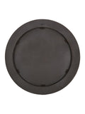 Pacific Natural Newborough round wall mirror with burr wood effect, UK version
