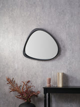 Next Pacific Black Wood Veneer Curved Wall Mirror- Buy online at McGrocer