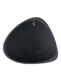 Pacific curved wall mirror black wood veneer 58x67cm (British brand)