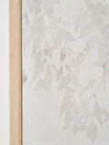 Pacific white floral square canvas wall art 100cm, UK version
