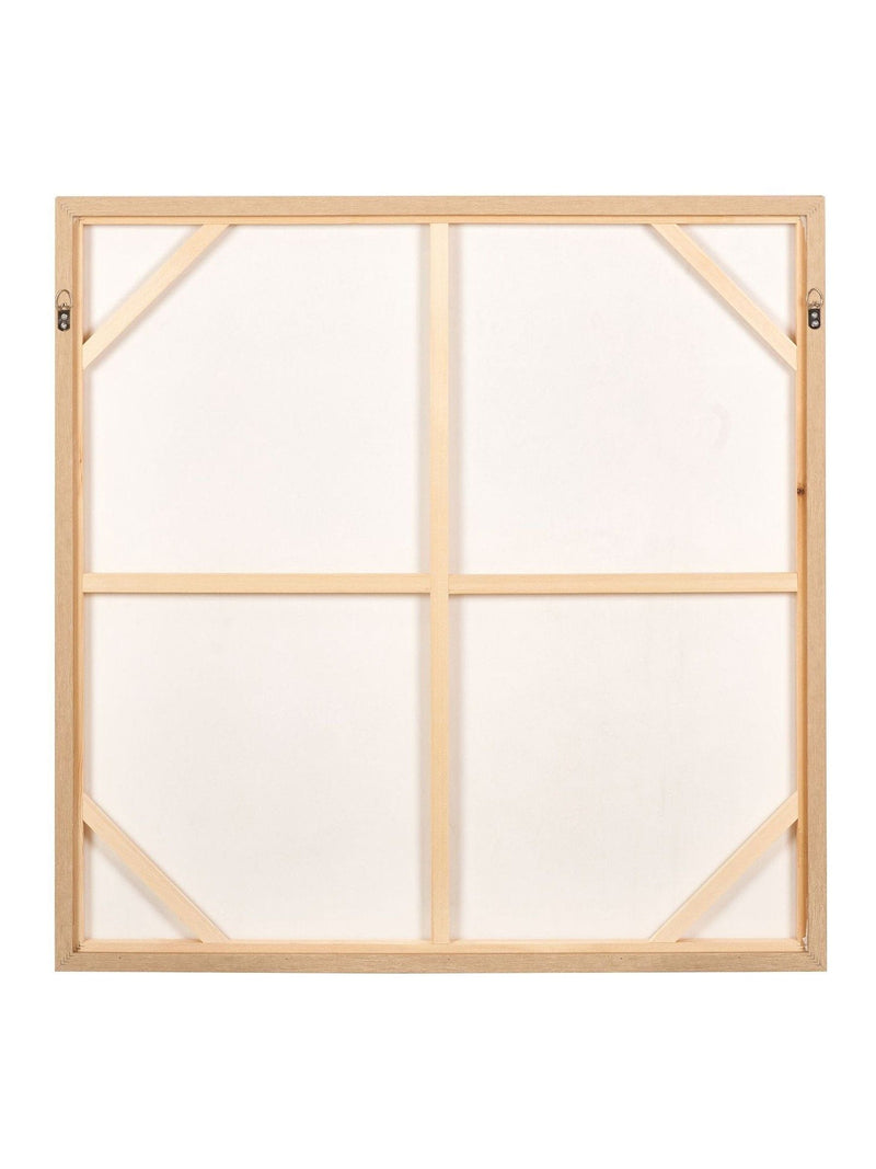 Pacific white floral square canvas wall art 100cm, UK version