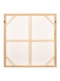 Pacific white floral square canvas wall art 100cm, UK version