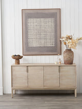 Next Pacific Brown Grid Design Canvas Wall Art, 120cm x 100cm- Buy online at McGrocer