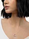 Radley silver plated hammered hoop necklace, UK version