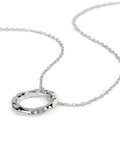 Radley silver plated hammered hoop necklace, UK version