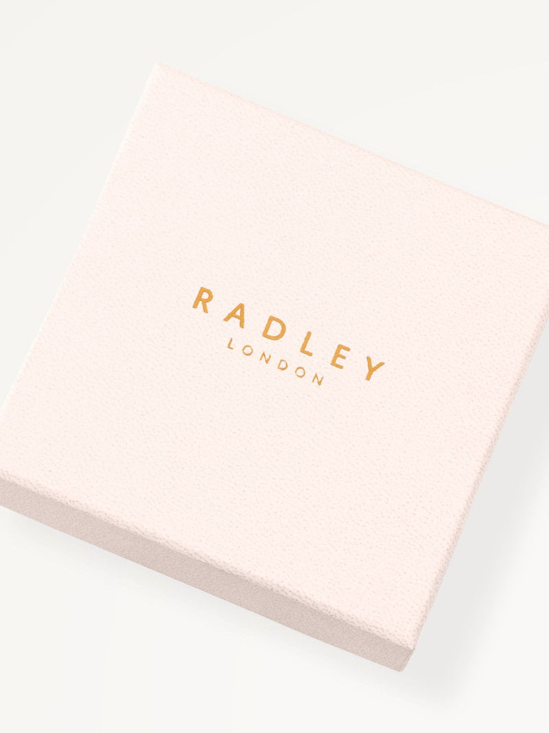 Radley silver plated hammered hoop necklace, UK version
