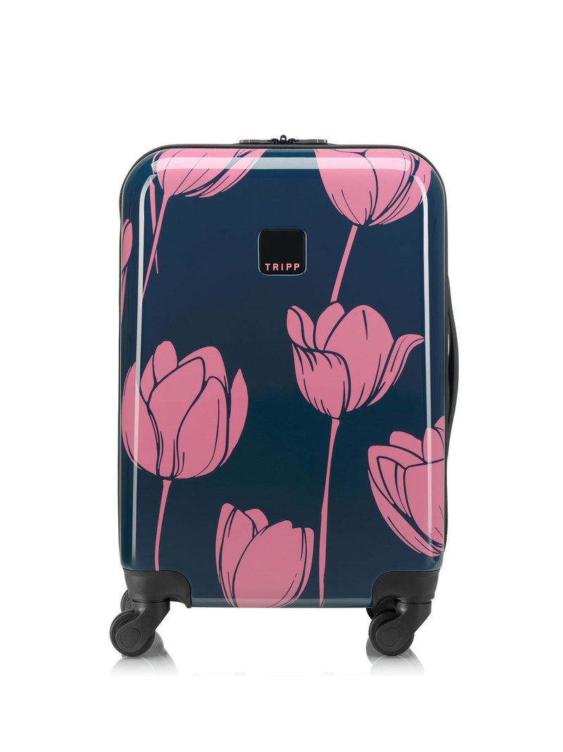 Tripp Blue Tulip Print Cabin Suitcase - British product