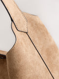 Shoulder bag camel faux suede slouchy, imported from the UK