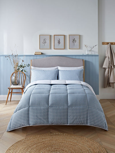 Next Night Lark Gingham 4.5 Tog Coverless Duvet Set- Buy online at McGrocer