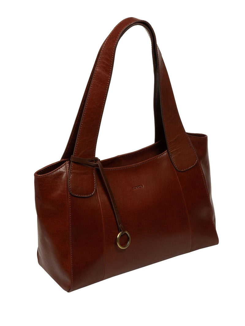 Conkca Brown Lilou leather handbag, UK version