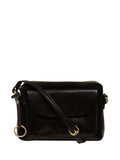 Conkca Black Odalis leather cross-body bag (British brand)