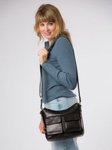 Next Conkca Natalie Black Leather Shoulder Bag- Buy online at McGrocer