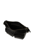 Conkca black Natalie leather shoulder bag - British product