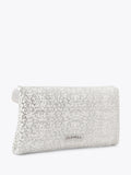 Carvela White Stargaze clutch bag crystal pearl embellishment (British brand)