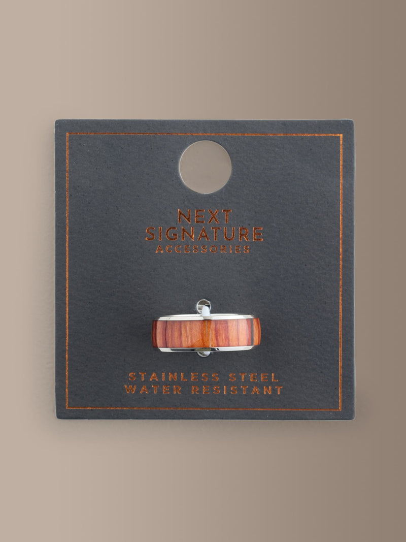 Silver plated stainless steel band ring, imported from the UK