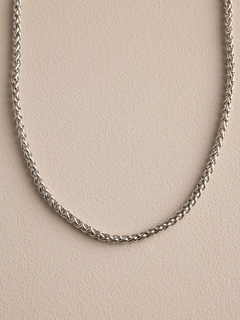 DCK silver tone stainless steel chain, imported from the UK