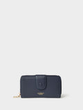 Osprey London blue medium leather purse, imported from the UK