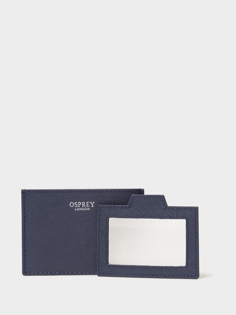 Osprey London leather card holder with mirror - British product
