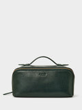 Osprey London Brown The Jet Set Leather Washbag